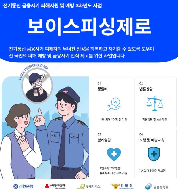 신한은행 '보이스피싱제로' 3차년도 사업 홍보 이미지/ 사진 = 신한은행