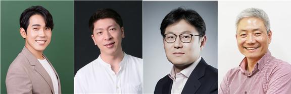 (왼쪽부터) 미시간대 김준범 박사후 연구원(제1저자), 고려대 의과대학 대학원 의과학과 겸 의학과(융합의학교실) 최낙원 교수(공동교신저자), 고려대 공과대학 화공생명공학과 봉기완 교수(공동교신저자), KIST 뇌융합연구단 강지윤 박사(공동교신저자)./사진=고려대학교<br>