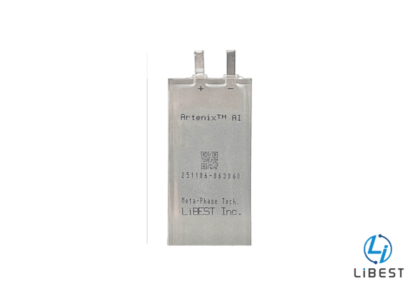 AI 반도체용 초박형 리튬 배터리.&nbsp;고온·진공 내성을 기반으로 차세대 반도체 전원공급 기술의 새로운 패러다임을 제시할 예정이다. [사진=리베스트]<br>