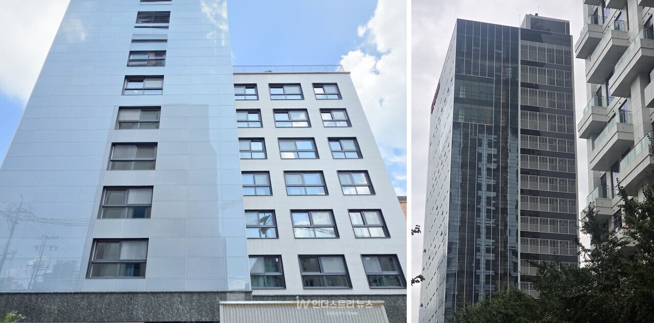 국내 건축물에 칼선의 BIPV 모듈이 적용된 모습 [사진=칼선]