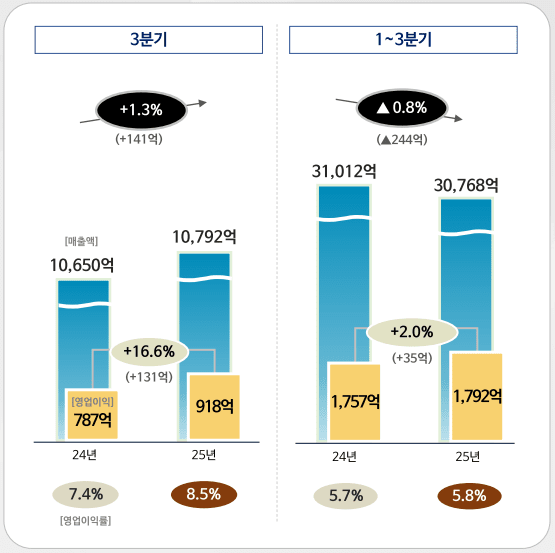 롯데칠성음료 3분기 실적./인포그래픽=롯데칠성음료