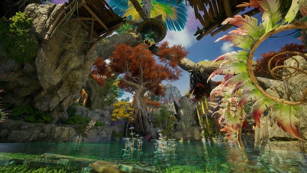 아이온2 지스타2025 체험빌드의 배경인 우루구구협곡. 언리얼5로 구현된 아름다운 숲이 인상적이다./이미지=엔씨소프트