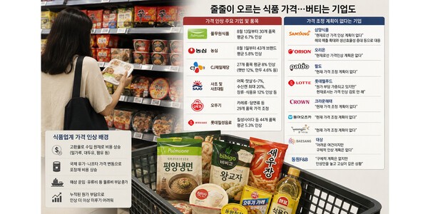 "올릴까, 버틸까"...식품업계, 하반기 가격인상 여부 놓고 골머리 - 뉴스 썸네일 이미지